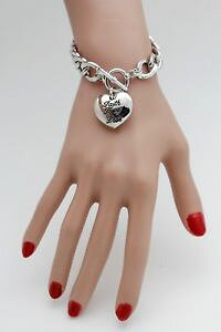 �y���������z�A�N�Z�T���[�@�l�b�N���X�`�F�[���u���X���b�gpara dama, de plata cadena metal bonito mueca pulsera joyera fe esperanza amor