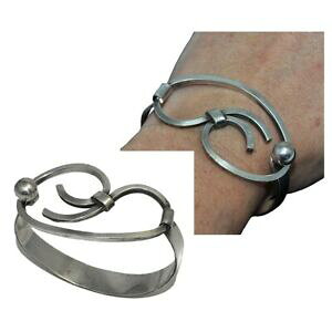 �y���������z�A�N�Z�T���[�@�l�b�N���X�r���e�[�W�u���X���b�gpulsera puo vintage de metal plateado trabajo artesanal joya