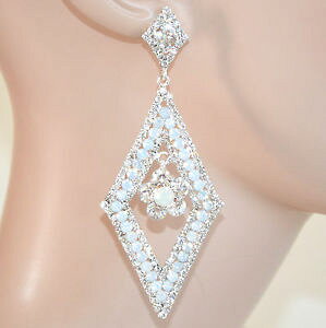 �y���������z�A�N�Z�T���[�@�l�b�N���X�A���W�F���g�C�������Oorecchini argento cristalli donna strass eleganti cerimonia sposa earrings 710a