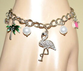 【送料無料】アクセサリー　ネックレスアルジェントペンダントブレスレットbracciale argento donna ciondoli cigno strass perle amuleti bracelet regalo bb23