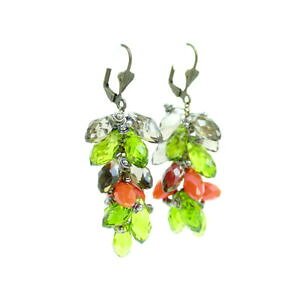 yzANZT[@lbNXuYCOO[O[vIWKXr[Yr[aretes statement ohrhnger bronce uva verde, naranja cuentas de vidrio, ctia levy