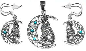 yzANZT[@lbNXTp[J[X^[OVo[Et[lbNXPgCORNVt@^W[lisa parker 925 sterling silver wolf moon collar aretes celta