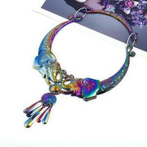 yzANZT[@lbNXgNlbNXt131 collar de torque elefante impresionante iridiscente libre de reino unido pamp;p