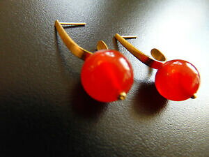 yzANZT[@lbNXCOCO}bgG[fJlr[aretes pendientes de doradomatt con edel cornalina, de catia levy