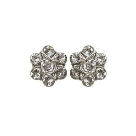 【送料無料】アクセサリー　ネックレスイヤリングホワイトクリスタルシルバーイヤリングkonplott aretes pendientes 70s circles white crystal plata