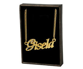 【送料無料】アクセサリー　ネックレスチェコカスタム｜collar con nombre gisela 18 k oro plateado personalizada checa pedrera