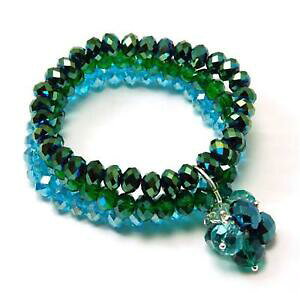 yzANZT[@lbNXvYgvXghuXbgkleshna prisma swag triple strand verdeazul brillante dije brazalete