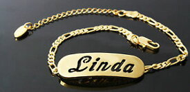 【送料無料】アクセサリー　ネックレスリンダファッションジュエリープレゼントブレスレットpulsera con nombre linda 18 k oro plateado moda cumpleaos joyas regalo