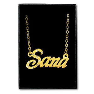 �y���������z�A�N�Z�T���[�@�l�b�N���X�S�[���h���b�L�l�b�N���X�J�X�^��chapado en oro con collar de nombresanaideas de regalo para ellapersonalizado cristales