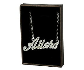 【送料無料】アクセサリー　ネックレスネックレスネックレスジュエリーデザイナーcollar de nombre alisha 18k chapado en oro collar aniversario diseador de joyas