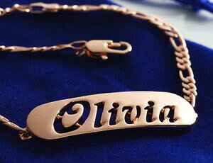 �y���������z�A�N�Z�T���[�@�l�b�N���X�S�[���holivianombre en un pulseraplateadochapado en oro 18ctregalos para ella