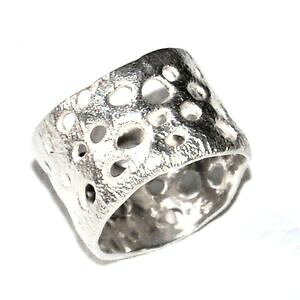 �y���������z�A�N�Z�T���[�@�l�b�N���X�A���W�F���g�}�b�V�t�}�b�g�����Obague originale cration argent massif 925 anneau large mat t 52 bijou ring