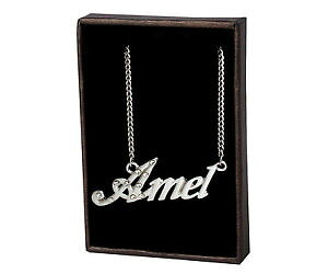 �y���������z�A�N�Z�T���[�@�l�b�N���X�l�[���l�b�N���Xk�S�[���h���b�L�o�����^�C���f�[�e�[���[���C�hcollar de nombre amel 18k chapado en oro hecho a medida dama de honor regalo da de san va