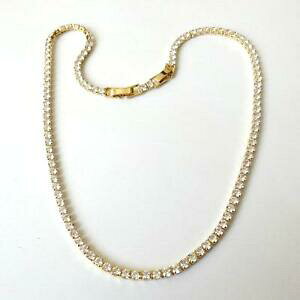 yzANZT[@lbNXejXS[hrALcollana tennis donna colore oro con zirconi bianchi 43 41 cm 12 bb