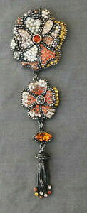 �y���������z�A�N�Z�T���[�@�l�b�N���X�|�b�W�p���u���[�`poggi paris broche fleurs pendante strass et perles bijoux