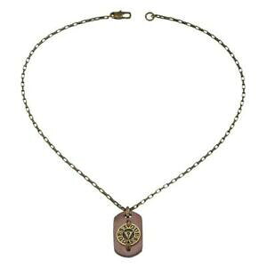 �y���������z�A�N�Z�T���[�@�l�b�N���X�x���y��collana uomo guess umn71214 acciaio vera pelle marrone piatrina anticata