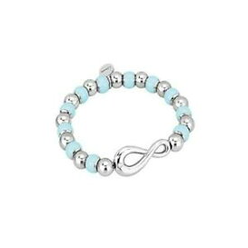 【送料無料】アクセサリー　ネックレスパッドセレステスワロフスキーbracciale elastico donna 2 jewels 231372s acciaio infinito celeste swarovski