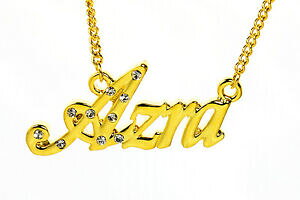 yzANZT[@lbNX18k chapado en oro con collar con nombre azraaccesorios elegante apreciacin regalos
