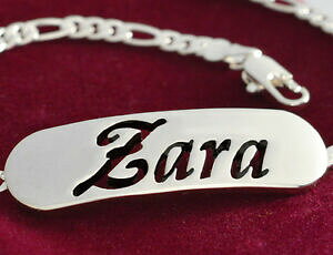 �y���������z�A�N�Z�T���[�@�l�b�N���X�u���X���b�g�U��k�t�@�b�V����pulsera con nombre zara 18 k oro plateado plateado moda regalo