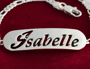 �y���������z�A�N�Z�T���[�@�l�b�N���X�S�[���hisabellenombre en un pulseraplateadochapado en oro 18ctregalos para ella