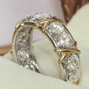 yzANZT[@lbNXWRNX^uCgNAOOTCYbrillante blanco crystal clear circn brillante eternidad anillo de bodas anillo tamao n12, 7