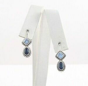 yzANZT[@lbNXTt@CAgp[YCOpendientes de plata esterlina con zafiro y topazio azul