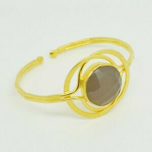 yzANZT[@lbNXIX}JtuXbgaylas semi precious gem stone ottoman gold plated cuff bracelet chalcedony