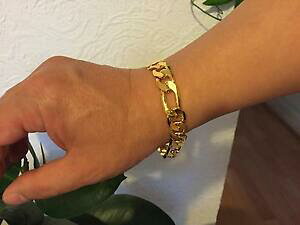 �y���������z�A�N�Z�T���[�@�l�b�N���Xk�S�[���h���b�L�����N�u���X���b�gpolmero protegido sg1207 9 18k chapado en oro pulsera de enlace, blgiftshop para hombre