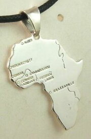 【送料無料】アクセサリー　ネックレスアルジェントアフリカペンダントアフリカciondolo africa big in argento 925 sterling silver africa pendant