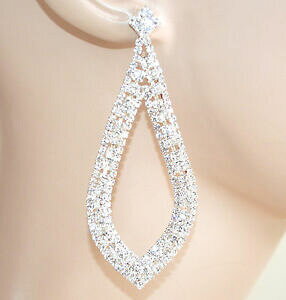 yzANZT[@lbNXAWFgorecchini argento donna strass cristalli eleganti da cerimonia sposa f35
