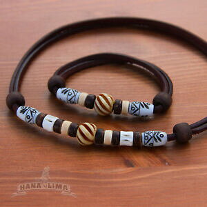 �y���������z�A�N�Z�T���[�@�l�b�N���X�Z�b�g�W���G���[���U�[�X�g�����O�l�b�N���X�T�[�t�@�[�u���X���b�g�u���X���b�gset joyas cadena de cuero collar collar pulsera surfista pulsera de cuero