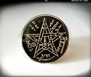 �y���������z�A�N�Z�T���[�@�l�b�N���X�X�^���v�����O�X�^�b�t�^���X�}��anillo tetragrammaton sello,tetragramton pentagrama esoterico,flamigera,talisman