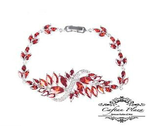 yzANZT[@lbNXuXbgXtXL[NX^bhkzCgS[hbrazalete pulsera 18k blanco oro con swarovski aaa cristales rojo 19 cm