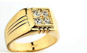 yzANZT[@lbNXOS[h}bLkS[hbLNX^lujo anillo de hombre oro gold 18k chapado cristal baado en oro idea de regalo