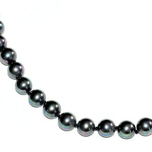 【送料無料】アクセサリー ネックレスメッキネックレスブラックパールトルコネックレスcollar chapado en plata perla negro reflejos pavo 47cm joya collar