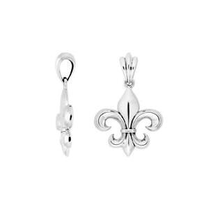 【送料無料】アクセサリー ネックレススターリングシルバーペンダントシルバーplata de ley precioso diseo flor de lis colgante con plata liso ap900