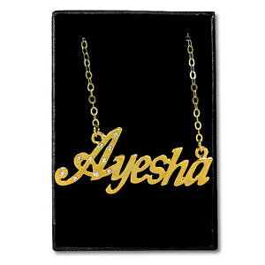 �y���������z�A�N�Z�T���[�@�l�b�N���X�S�[���h�l�b�N���X�J�X�^��chapado en oro con collar de nombreayeshaideas de regalo para ellacumpleaos personalizado