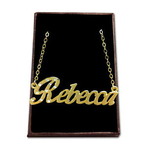 �y���������z�A�N�Z�T���[�@�l�b�N���X�S�[���h���b�L�l�b�N���X�y���_���gchapado en oro con collar de nombrerebeccaideas de regalo para ellanecless colgante