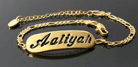 【送料無料】アクセサリー　ネックレスクリスマスファッションプレゼントブレスレットpulsera con el nombre aaliyah chapado en oro 18k moda cumpleaos regalo de navidad