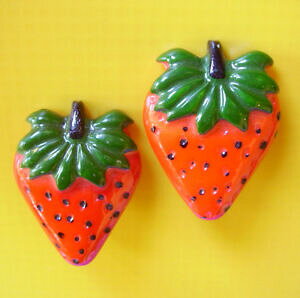 yzANZT[@lbNXNbv2513 fraises boucles doreilles clips resine