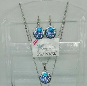 yzANZT[@lbNX@XtXL[NX^parure da donna argento con cristalli swarovski multicolori