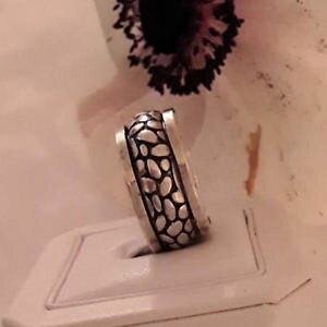 �y���������z�A�N�Z�T���[�@�l�b�N���X�@�A���`�X�g���X�A���W�F���gagnes creations bague anneau tournant anti stress argent 925 taille 6364