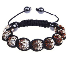 【送料無料】アクセサリー　ネックレス　ボールブレスレットbracciale di vari colori bling sfera cristallo 9 sfera della mamma giorno regalo