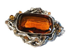 【送料無料】アクセサリー　ネックレス　ブローチbijou alliage argent broche intemporelle cristaux ambrs brooch