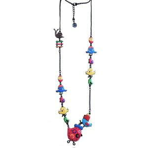 �y���������z�A�N�Z�T���[�@�l�b�N���X�@�l�b�N���X�t�N�V�Alol bijoux collana cocorico galline fucsia