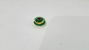 yzANZT[@lbNX@y_gr[Ym[uhO[S[hVo[ciondolo bead unbranded verde e dorato argento 925
