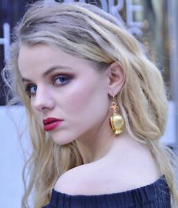 yzANZT[@lbNX@COAK^ottomangems semi preziosi gem stone orecchini placcato oro agata melograno