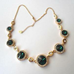 yzANZT[@lbNX@lbNXGhcollana donna colore oro con smeraldi e zirconi bianchi 137 d