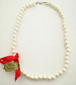 yzANZT[@lbNX@lbNXIWiVo[}Egcollana donna perle di kultra da 8mm x 42cm originale montata in argento 925