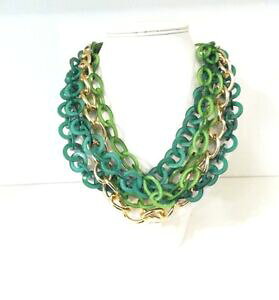 yzANZT[@lbNX@`F[ANO[lbNXxXgZ[catena trama grossa verde acrilico dichiarazione collanauk venditore